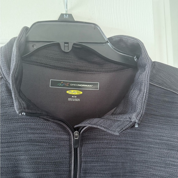 Greg Norman Collection Charcoal Quarter-Zip Pullover - Picture 2 of 3